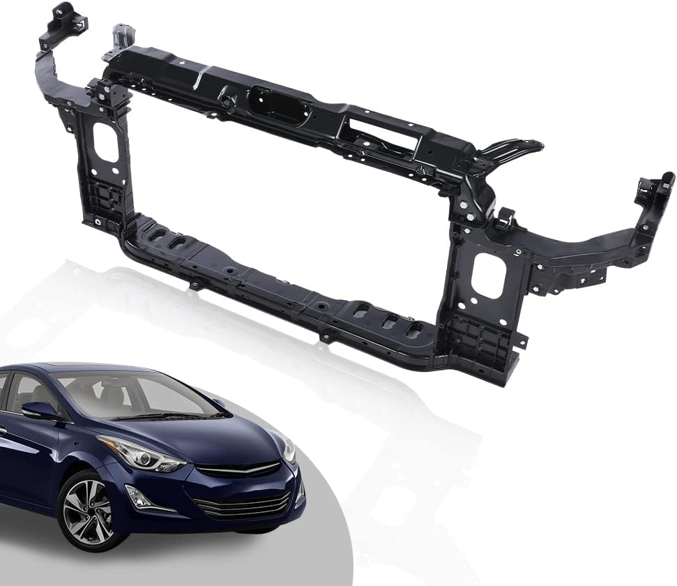 G-PLUS Radiator Support Compatible with 2011 2012 2013 2014 Elantra Sedan Textured Assembly HY1225169, 641013X002, 641013X000