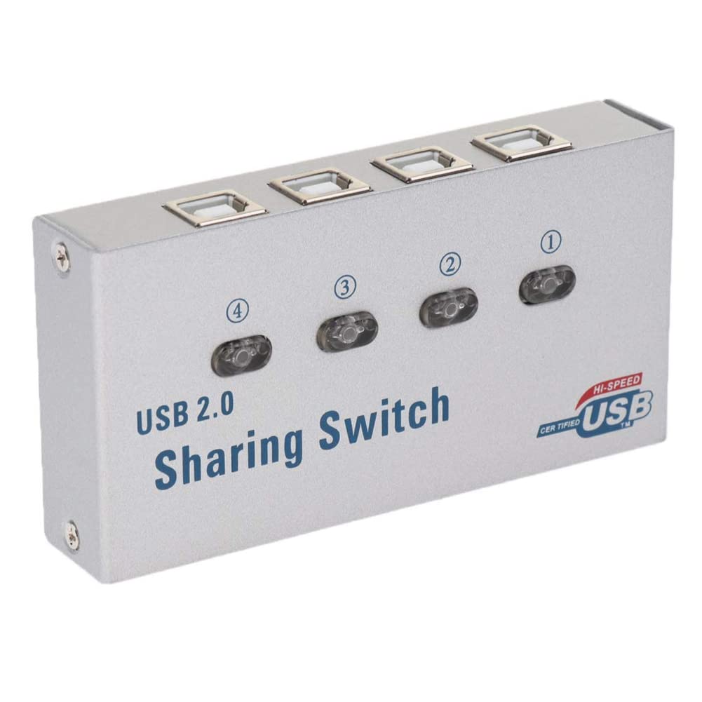 Dhruvga 4 Ports USB 2.0 Auto sharing switch 4 in 1 out USB switcher adapter box selector USB hub for PC scanner printer. (DHV-SWT-0198) (B09MKFH8LY) Amazon Price History, Amazon Price Tracker