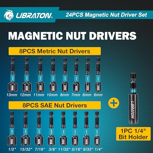 LIBRATON Magnetic Nut Driver Set - Image 2