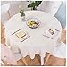 Tovaglia rotonda in stile nordico, antipolvere, in cotone e lino, per tavolo circolare, cucina, sala da pranzo, tavolo, decorazione per tavolo da buffet, feste, cene festive.