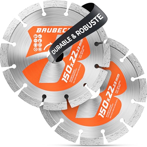 Disques diamant 150 mm BAUBECK pour couper la pierre et le béton de chantier