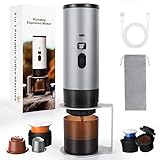 SOPPY Machine à café portable avec égouttoir à café, machine à expresso de camping, ...