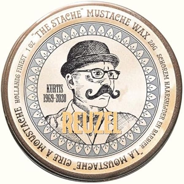 Reuzel Wosk do Wąsów o Zapachu Bourbon Sidecar, Mocne Utrwalenie do Stylizacji i Modelowania Zarostu, 28 g / 1 oz