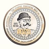 Reuzel Cera para Bigote con aroma a Bourbon Sidecar, fijación fuerte para peinar y dar forma al vello facial, aplicación suave y acabado natural sin residuos, 1oz / 28g