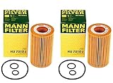 Compatible with Benz W212 S212 V212 W166 Pair Set 2 Engine Motor Oil Filter Kits