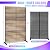 Outdoor Privacy Screen Metal Privacy Screen 72" H×47" W Freestanding Metal Privacy Screen for Patio Deck Yard, Decorative Privacy Screen Privacy Fence Panels (Natural Wood Pattern-Light Brown)