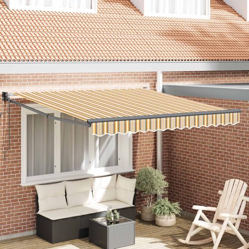 Store Terrasse Auvent Rétractable Multicolore 350x250cm