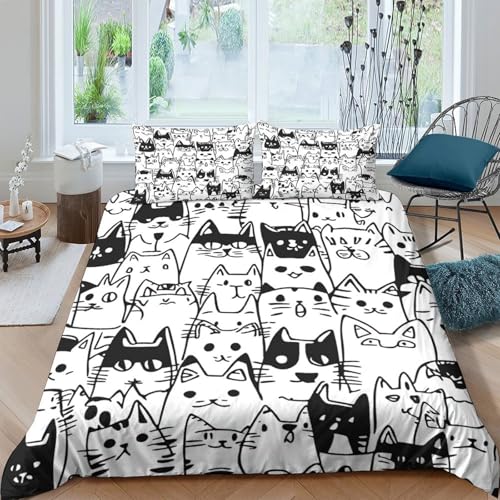 Linge de Lit Chat Astronaute Hypoallergénique pour Garçon - 4