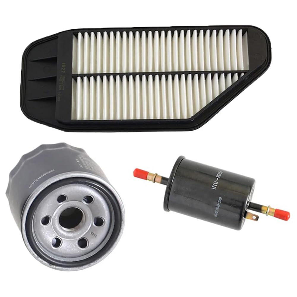 Filtr Powietrza Kabinowego dla Chevrolet Spark 1.0L 2010, 35,5x15,7x3,3cm 3 szt. Filtr powietrza silnika samochodowego Filtr oleju Filtr paliwa 96827723/9052781