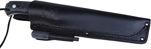 Miniatura 2 de Joker NOMAD - Cuchillo de supervivencia de 6.5 pulgadas, hoja de 6.5 pulgadas, mango de micarta negronuezverde, funda de cuero negro herramienta