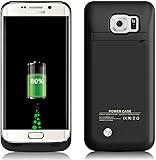 Funda Bateria para Galaxy S6 Edge, 4200mAh Carcasa Bateria Externa Recargable Portatil Protector Cargador Power Bank Case para Samsung Galaxy S6edge negro Funda Bateria para Galaxy S6 Edge, 4200mAh Carcasa Bateria Externa Recargable Portatil Protector Cargador Power Bank Case para Samsung Galaxy S6edge negro