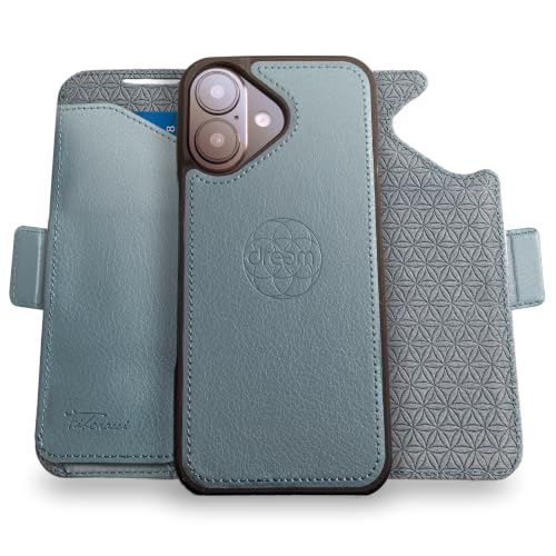 Funda Cartera iPhone 17 que evita la clonación de tarjetas con tapa magnética