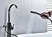 REPLYSAT Freestanding Waterfall Bathtub Faucet Oil Surface Floor Installation Bathtub Filler Mixer