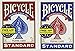 Bicycle Standard Index Playing Cards 1 Deck, Colors may Vary (Red or Blue)