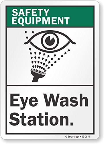 Panneau Eye Wash Station aluminium SmartSign 30.5x45.7 cm