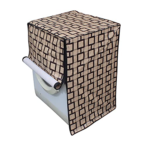 Image of Lithara Waterproof Front Load Washing Machine Cover For 6 kg, 6.2 Kg, 6.5 Kg, 7 Kg (Design 12)