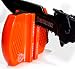 ALPHA TEK Pocket Hunting Knife Sharpener: Tungsten Carbide Ceramic Rod - For Camping and Outdoors (DAY GLOW ORANGE)