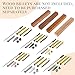Colarr 48 Pcs Pen Kits for Wood Turning 7mm Slimline Pen Twist Kit with Refill Lathe Turning for DIY Copper Making Friend Office Teacher Students Classroom Gifts(Multicolor)