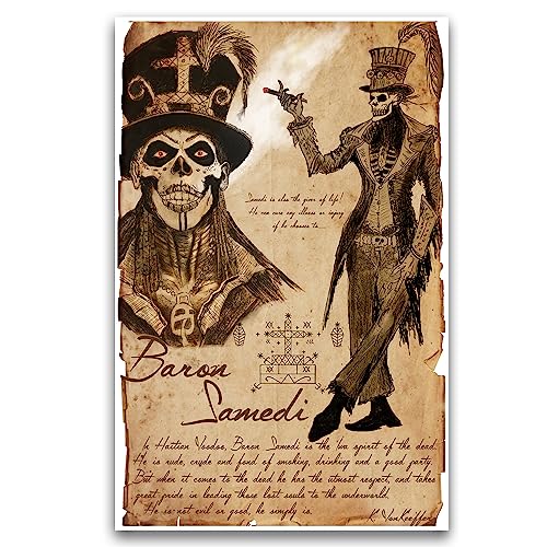 Baron Samedi, Voodoo art, cryptid art, myths monsters and cryptids, folklore and mythology art, Papa Legba