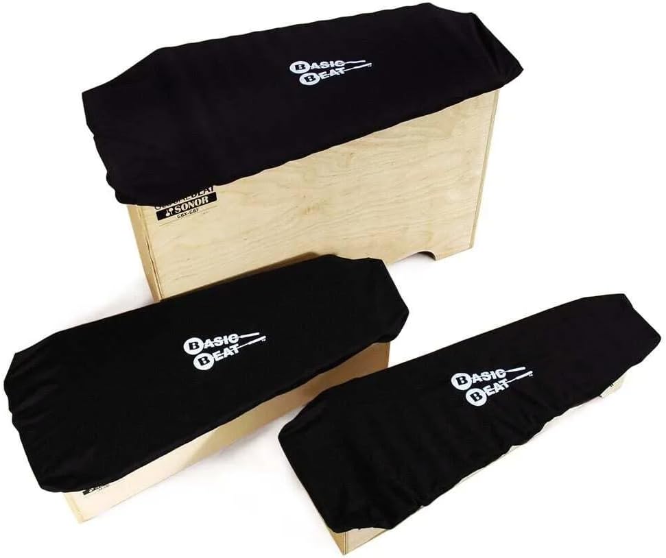 Basic Beat BBOCS Soprano Xylophone/Metallophone Dust Cover - Instrument Protection, Blue Stitching
