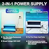 MESAlLUP Acrylic 24 Inch 2 Tier High Light LED Liquor Bottle Display Shelf with Remote Control, Mulit Color Lighting for Home Mini Bars, and Restaurants,Party Use,2 Year Warranty - Image 6