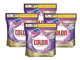 Colon Vanish Advanced Detergente para lavadora con quitamanchas, adecuado para ropa blanca y de color, Formato cápsulas - 4 x 32 lavados