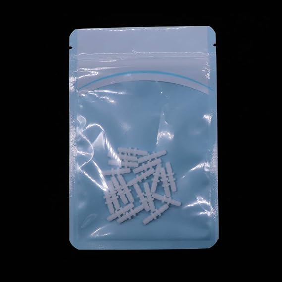 Treedix 20pcs Aquarium Air Valve Connector White Plastic Inline Tubing, Compatible with 2mm ID x 4mm OD Tube