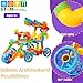 RAINBOW TOYFROG Fun Plus Size 156 Piece Pipe Building Blocks Set for Kids 4-8, Toddlers, Daycare - Educational STEM Interlocking Pipes, Tubes, Construction Blocks. Makes Variety of Cars & Push Toys
