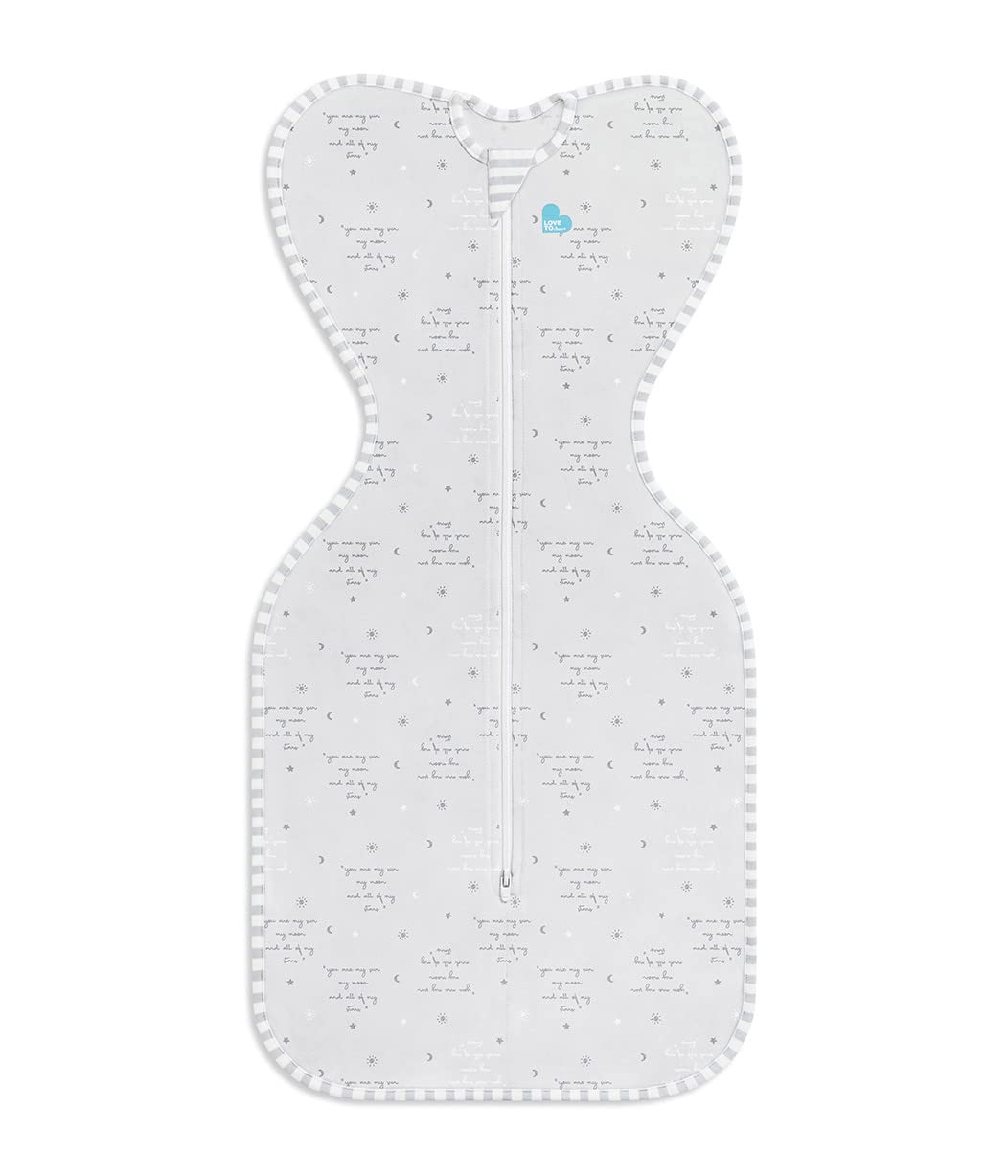 Love to Dream Swaddle, Baby Sleep Sack - Swaddle Up Self-Soothing Swaddles for Newborns, Snug Fit Helps Calm Startle Reflex, Lite 0.2 Tog Sleep Sack, 5-8.5 lbs, Gray