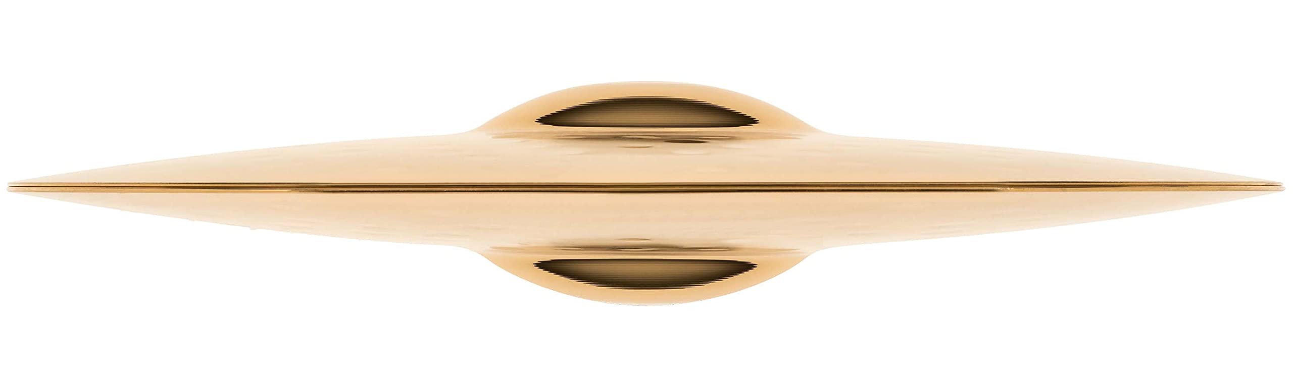 Meinl Cymbals Classics Custom Brilliant Piatto Powerful Hihat / Charleston 14 pollici (35,56cm) per Batteria - Coppia - Bronzo B12, Finitura Brillante, Prodotto in Germania (CC14PH-B)