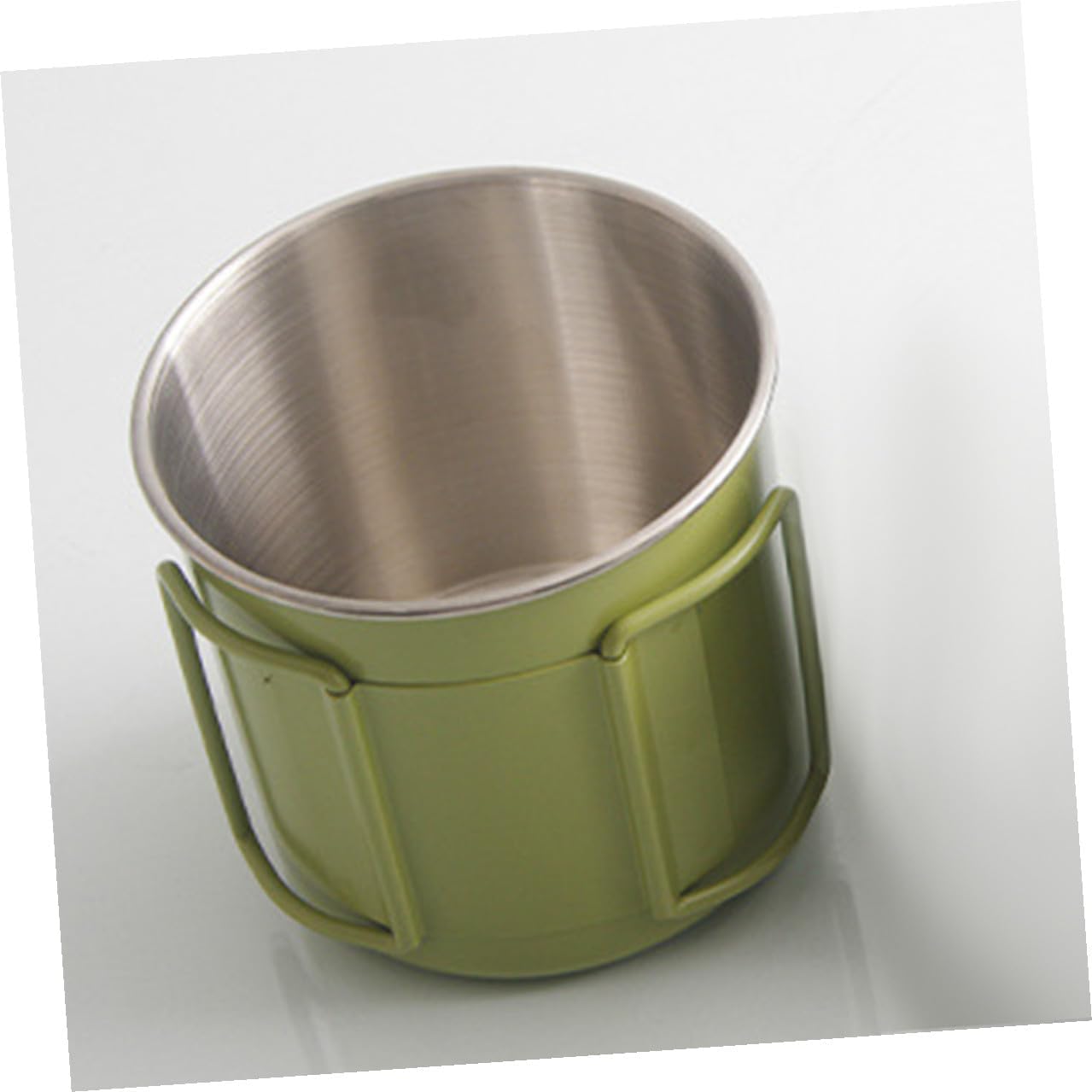 Hemobllo Outdoor Folding Stainless Steel Camping Coffee Mug Portable Metal Drinking Cup Lightweight Picnic Accessory for Hiking and Travel