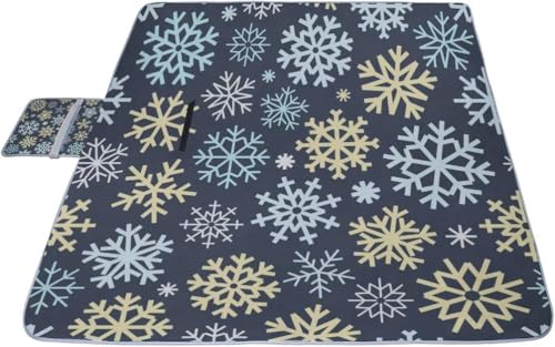 レジャーシート 冬の雪 ピクニック 折りたたみ 撥水 アウトドア クッション マット コンパクト 花見 運動会 キャンプ 遠足 花火大会 ヨガ 座布団 厚手 大判 145x150cm 持ち運び便利