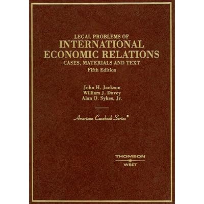 Legal Problems of International Economic Relations