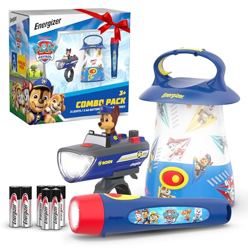Energizer Paw Patrol Gift Set Flashlight Lantern Bike Light Combo Pack Kids Flashlights Safe Flashlights for Kids Paw Patrol Toys for Boys & Girls