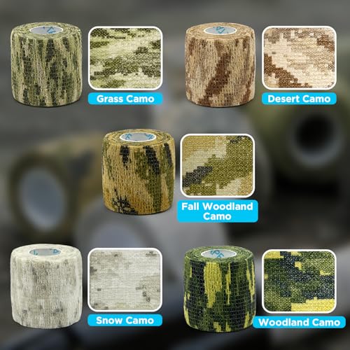 OK TAPE 12 Rolls Camo Wrap Self Adhesive Camouflage Tape for Stealth & Grip by OK TAPE - Used condition - Image 7