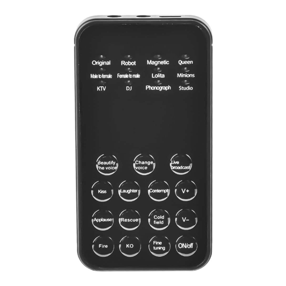 WANGCL Cambiador de voz portátil universal, 12 efectos de sonido, USB, Windows, PC, consola de juegos, móvil, tableta, instrumento de música