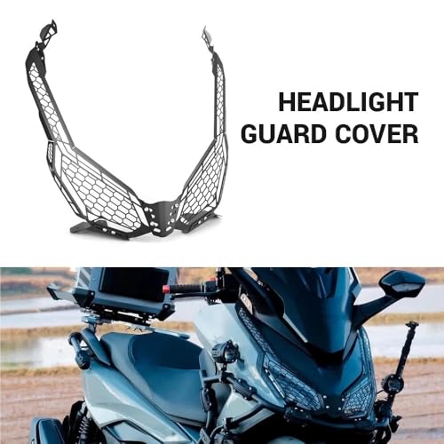 Couvercle protection phare Forza 350 grille acier robuste - 5