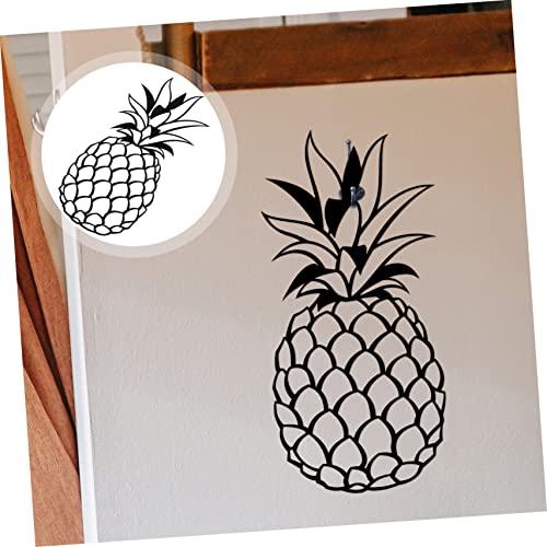Yardwe 5Pcs Pineapple Wall Decoration Home Décor Ornaments For Pictures Black Accent Decor Metal Wall Decorations Hanging Wall Art Sculptures Cast Iron Wall Decor Wall Hanging Pendant #TOP1