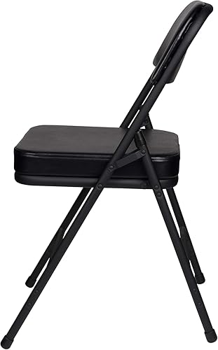 Miniatura 5 de OEF Furnishings OEF3200 Series Heavy Duty, Industrial Grade, Premium Vinyl Folding Chairs 2" Ultra Padded Seat Double Hinged Steel Frame (2 Pack,