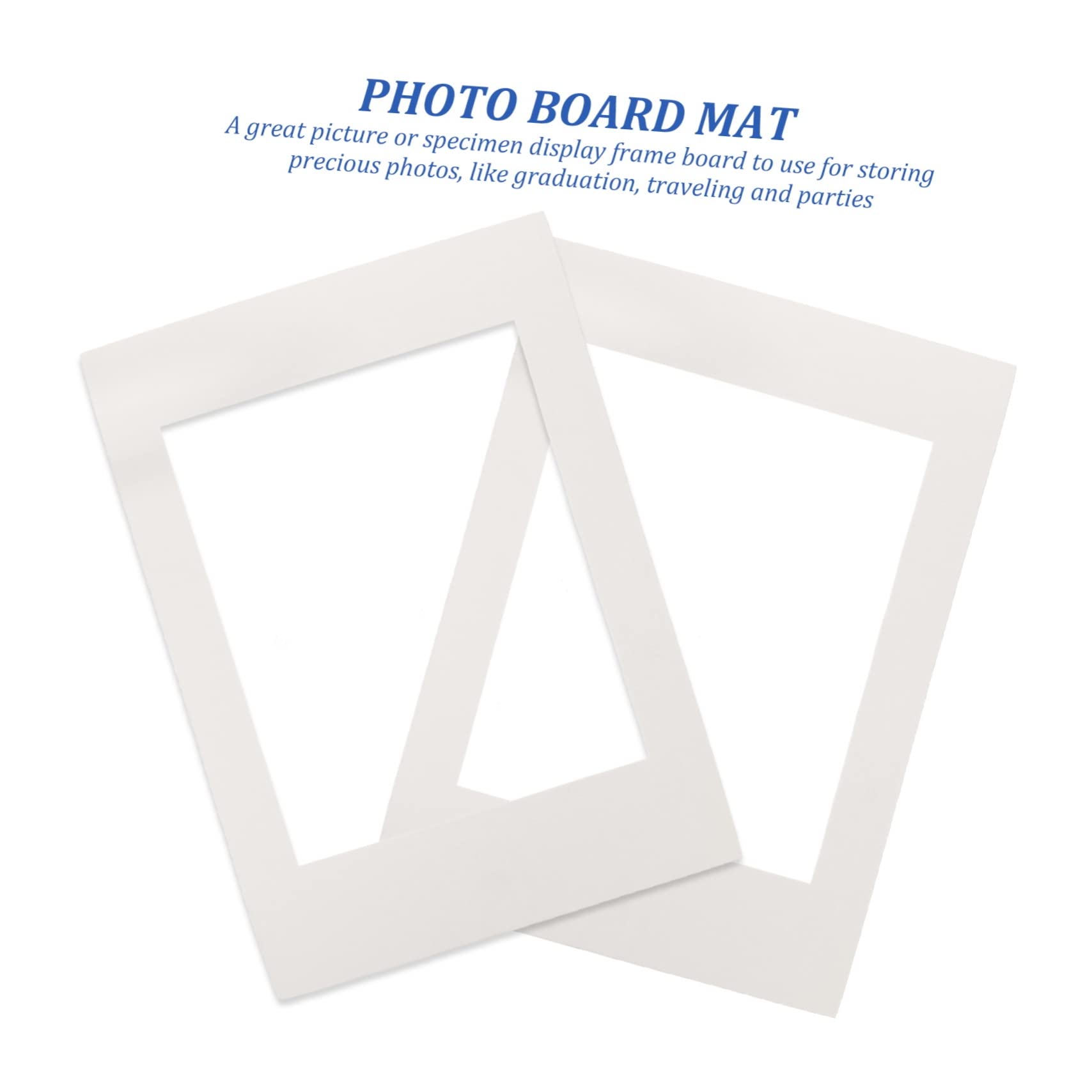 30 Pezzi Cornici Foto in Cartone Bianco per Decorare la Camera da Letto e Conservare Preziose Foto, Supporto per Cornice Portafoto per Ragazzo Ragazza