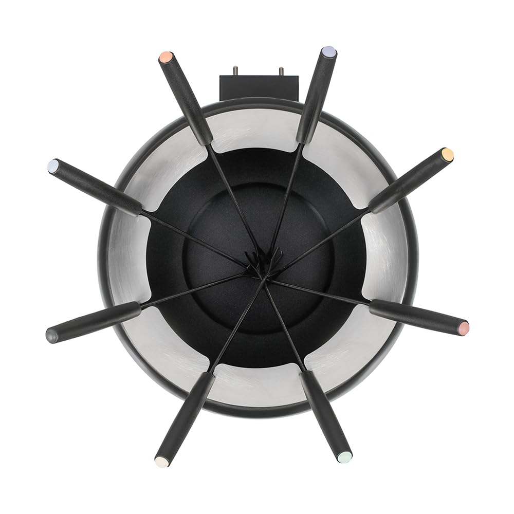 Livoo - Appareil à fondue XXL DOC339-2,5L - 1200W, sans PFAS, 8 personnes | Thermostat ajustable
