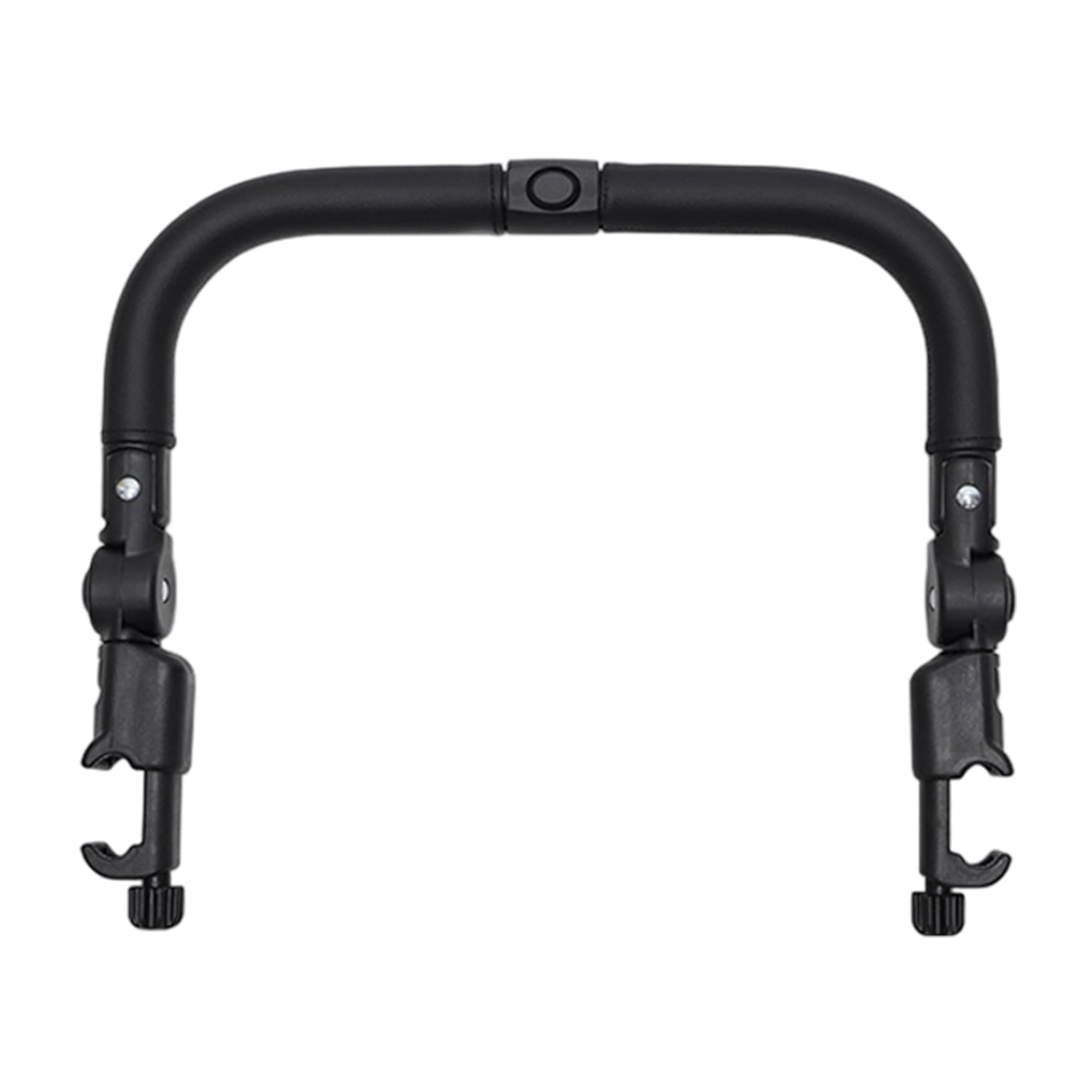 Accessori per passeggino, barra paraurti per passeggino Accessori per maniglie multifunzionali regolabili in pelle PU con interruttore a pulsante per la sicurezza del bambino