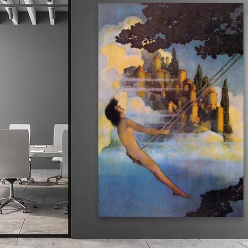 Affiche illustrative L'oiseau de Maxfield Parrish sur toile - 5
