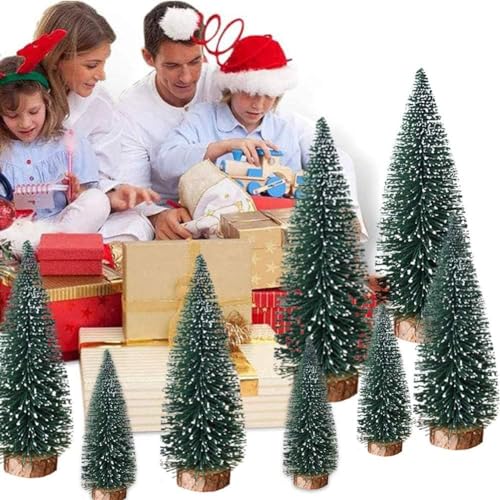 8 Stück Weihnachtsbaum klein,Mini Weihnachts Baum,Grün Mini Christbaum Tree,Künstlicher Weihnachtsbaum,Mini Weihnachtsbaum Tannenbaum Deko,Weihnachtsbaum Miniatur