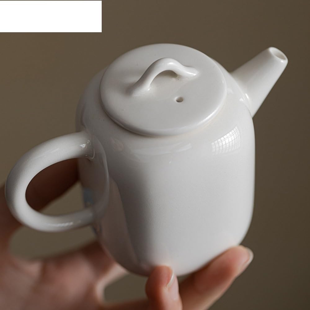 tea infuser teapot Tea Kettle 160ml Apricot White Handmade Teapot Chinese Anti Scald Tea Pot Making Kettle Kung Fu Services Accessories Tea Infuser Pot