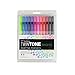 Tombow Twintone Marker Set 12-Pack Dual-Tip, Bright