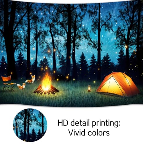 Fondo Fotográfico Camping Bosque 7x5ft para Fotografía miniatura 7