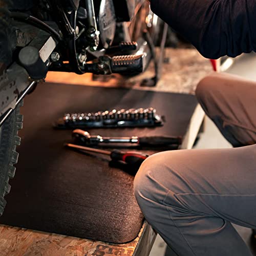 We Sell Mats Multi-Purpose Recycled Rubber Floor Mat For Indoor Or Outdoor Use, Utility Mat For Entryway, Tool Bench, Garage, Under-Sink, Patio, And Door Mat; 24”X36”, Black - Made In The Usa #TOP2