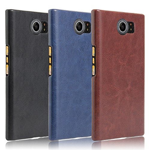 Fettion Blackberry Priv Case, [Thin Fit] Ultra Slim Lightweight Pu Leather Phone Case Cover For Blackberry Priv Smartphone (Leather Cover Black) #TOP4