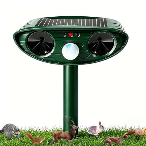 Répulsif Chat Ultrason, Répulsif Chat Exterieur, Répulsif pour Chats Solaire, répulsif à...